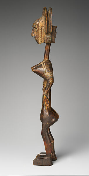 Nyeleni figure, Bamana numu (blacksmith), Wood, Bamana peoples