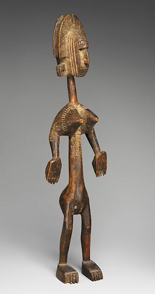 Nyeleni figure, Bamana numu (blacksmith), Wood, Bamana peoples