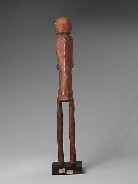 Figure: Male, Wood, pigment, Bari peoples