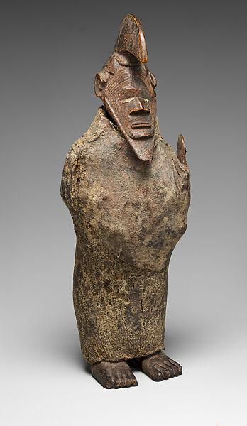 Nkiba or butti ancestor figure, Fumu-Teke or Bembe-Kongo artist, Wood (ngasu or mulong), cloth, organic matter, Teke peoples, Fumu group or Kongo peoples, Bembe group