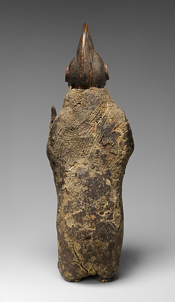 Nkiba or butti ancestor figure, Fumu-Teke or Bembe-Kongo artist, Wood (ngasu or mulong), cloth, organic matter, Teke peoples, Fumu group or Kongo peoples, Bembe group