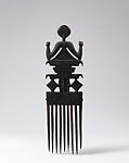 Duafe (comb), Akan artist, Wood, Akan peoples