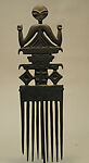 Duafe (comb), Akan artist, Wood, Akan peoples