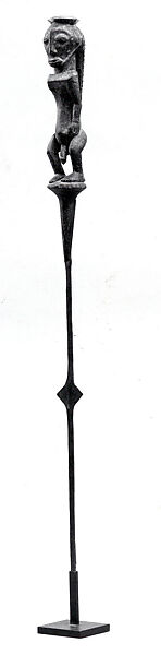 Staff: Figurative Finial, Wood, iron, Bembe peoples, Boyo group 