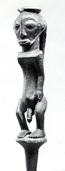 Staff: Figurative Finial, Wood, iron, Bembe peoples, Boyo group
