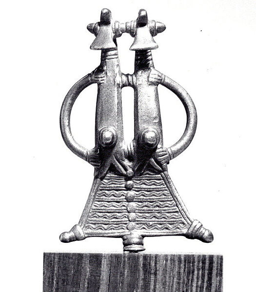 Twin Figurine, Brass, Senufo or Tussian peoples