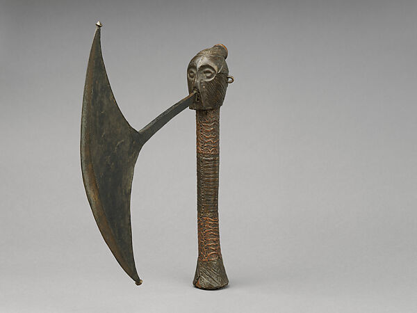 Ceremonial Axe, Wood, metal, Teke peoples