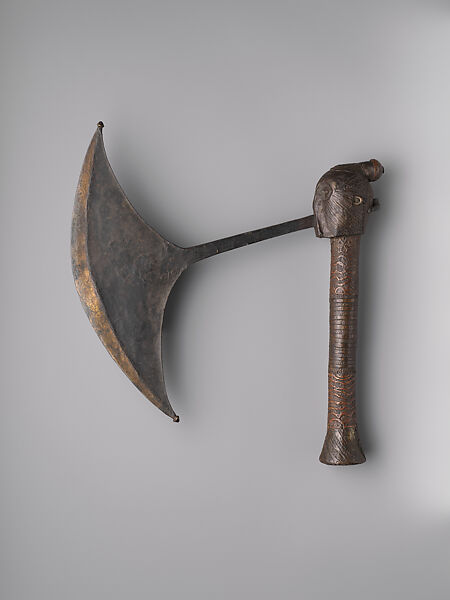 Ceremonial Axe, Wood, metal, Teke peoples