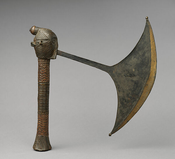 Ceremonial Axe, Wood, metal, Teke peoples