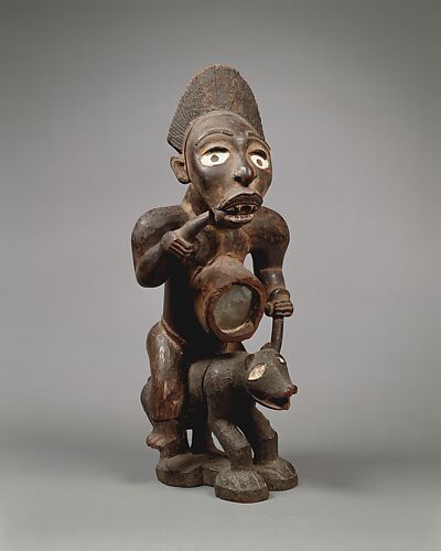 Power Figure: Male Riding Dog (Nkisi)