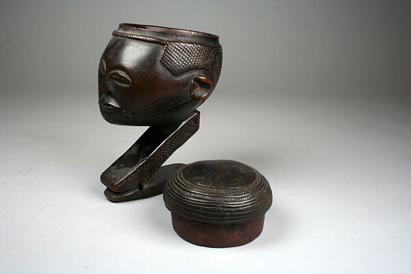 Vessel: Head, Wood, Kuba peoples