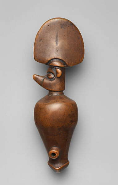 Ndemba (hunting whistle), Yaka artist, Wood, Yaka peoples