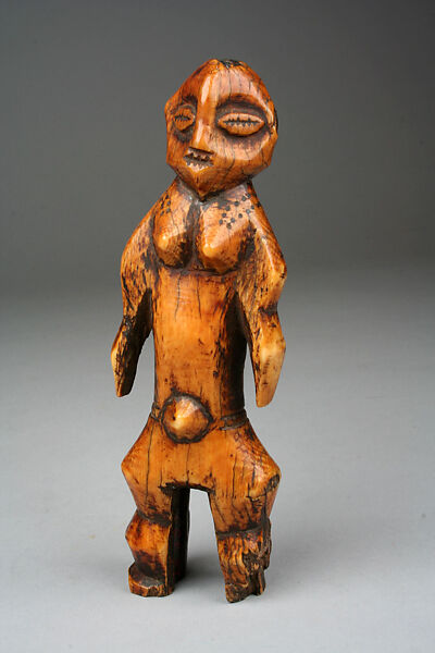 Figurine: Female (Bwami), Ivory, Lega peoples 