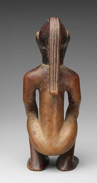 Seated ancestor figure, Bembe-Kongo artist, Wood, ivory, Kongo peoples, Bembe group