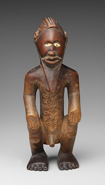 Figure: Male, Wood, ivory, Kongo peoples, Bembe group 