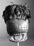 Kagle face mask, Dan artist, Wood, cotton, pigment, iron, hide, cane, Dan peoples