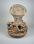 Abusua kuruwa (commemorative clan pot), Akan artist, Terracotta, wax, mud, nests, Akan peoples