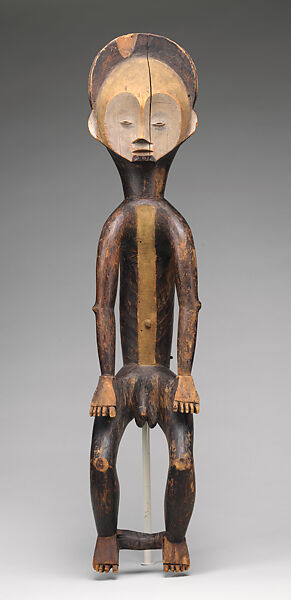 Ofika (hanging figure), Mbole artist, Wood, pigment, Mbole peoples