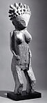 Figure: Female, Wood, patina stain, Sakalava peoples