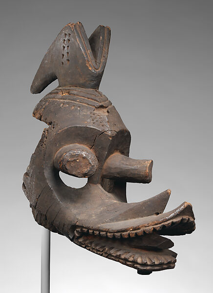 Helmet Mask (Nsua-Ndua), Wood, Mambila peoples 