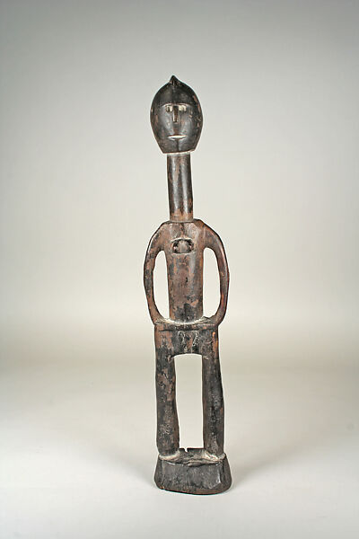 Male Figure, Wood, pigment, Baule peoples 