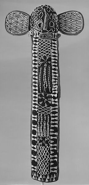 Mask: Elephant (Aka), Cotton, wood, raffia, glass beads, Bamileke, Daschang group