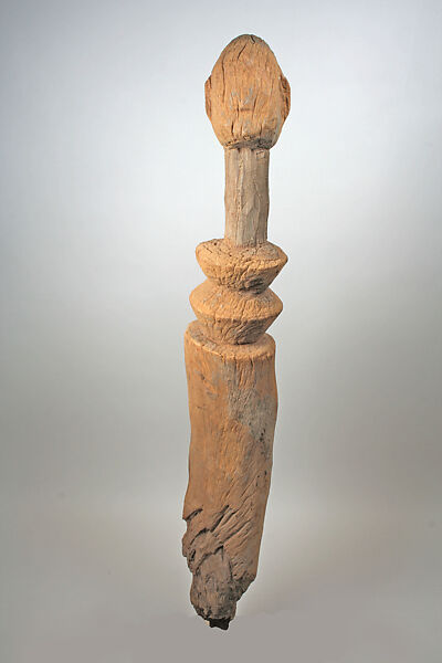 Protective Post, Mossi blacksmith, Wood, Mossi peoples