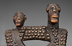Ngundja (royal seat), Chokwe artist, Wood, brass tacks, Chokwe peoples