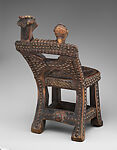 Ngundja (royal seat), Chokwe artist, Wood, brass tacks, Chokwe peoples