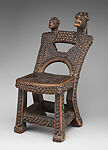 Ngundja (royal seat), Chokwe artist, Wood, brass tacks, Chokwe peoples