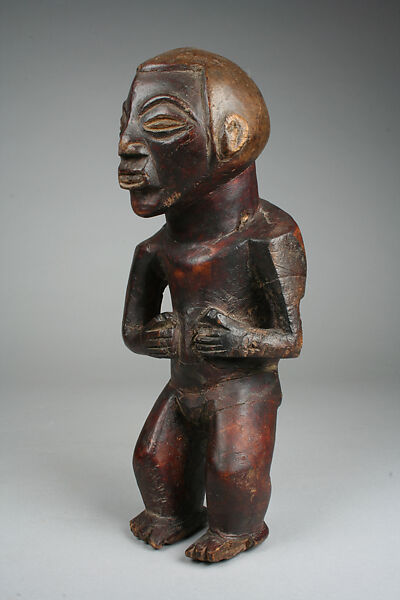 Figure, Wood, patina stain, Luba peoples 