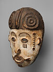 Mask, Possibly Oklenyi of Okungaga (ca. 1900–ca. 1990, Otukpa district, Nigeria), Wood, kaolin, Okpoto peoples, Idoma group