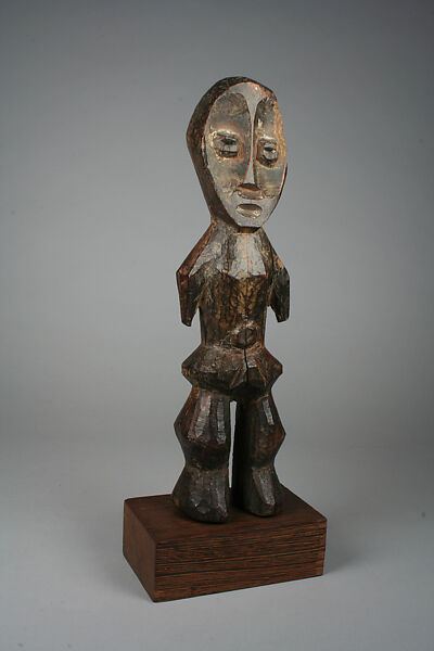 Bwami Figure: Female, Wood, kaolin (?), Lega peoples 