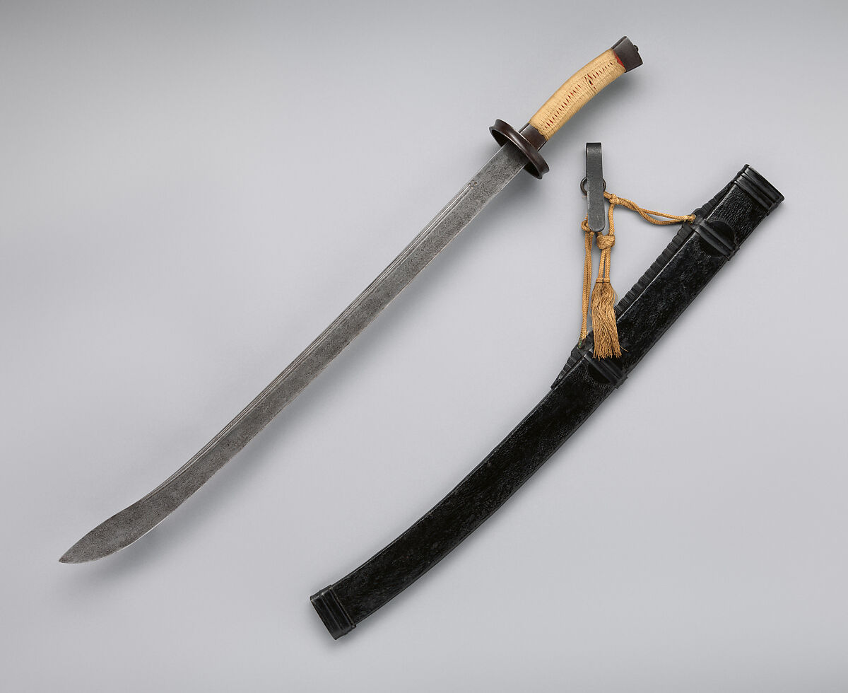 Saber with Scabbard and Belt Hook (清 腰刀), Chinese