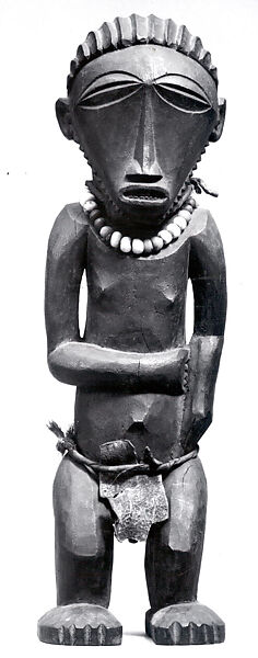 Figure: Male, Wood, beads, hide, fur, Bembe peoples, Boyo group
