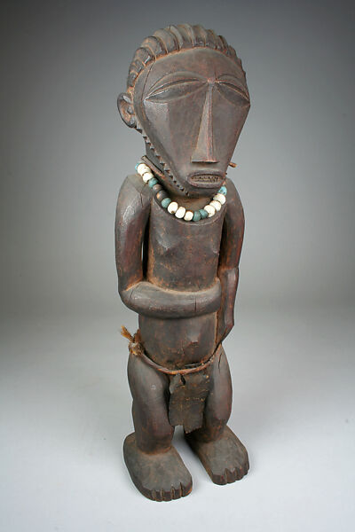 Figure: Male, Wood, beads, hide, fur, Bembe peoples, Boyo group 