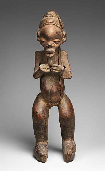 Figure: Male, Wood, paint(?), Yaka peoples 