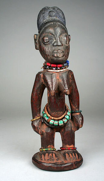 Yoruba figure Ere Ibeji wooden female memory twin, Nigeria, West - Ruby Lane