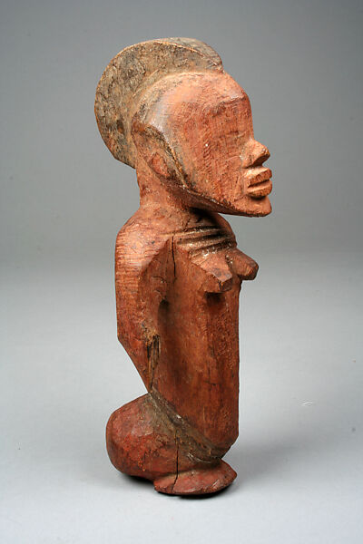 Half Figure: Female, Wood, pigment, Burkina Faso 