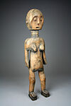 Female figure, Akan artist, Wood, pigment, Akan peoples