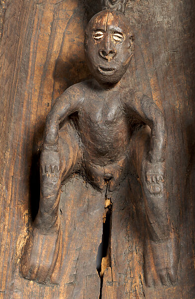 Canoe Prow, Wood, cowrie shells, Iatmul people