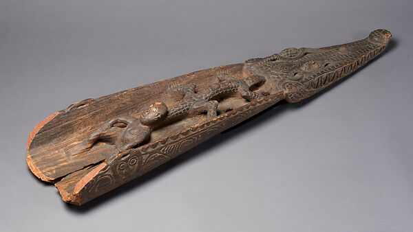 Canoe Prow, Wood, cowrie shells, Iatmul people