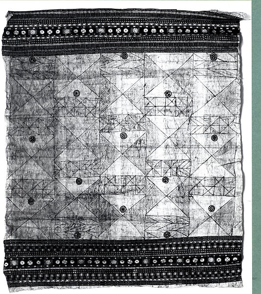 Barkcloth Panel (Gatu Vakaviti), Barkcloth, pigment, Fijian
