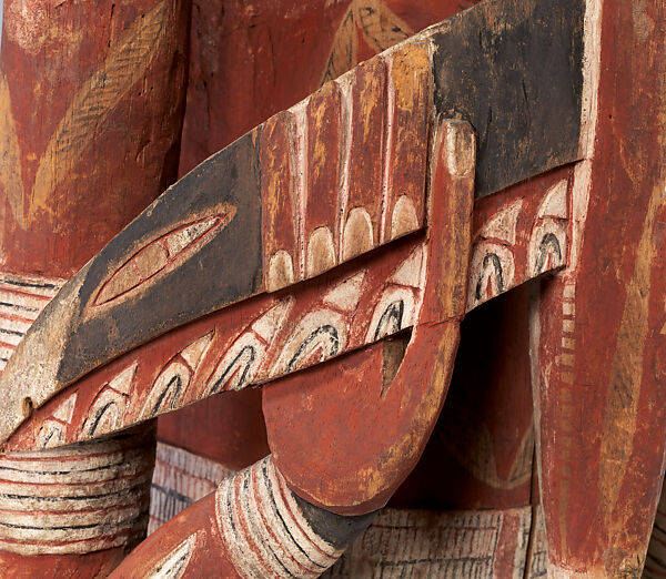 Funerary Carving (Malagan), Wood, paint, fiber, Northern New Ireland people