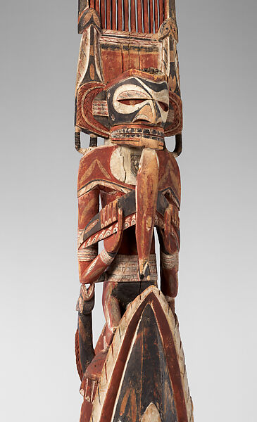 Funerary Carving (Malagan), Wood, paint, fiber, Northern New Ireland people