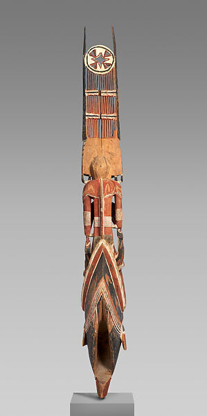 Funerary Carving (Malagan), Wood, paint, fiber, Northern New Ireland people
