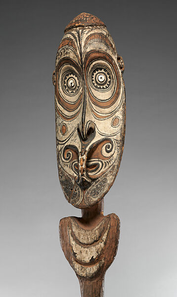 Ceremonial Fence Element, Wood, paint, shell, Iatmul people