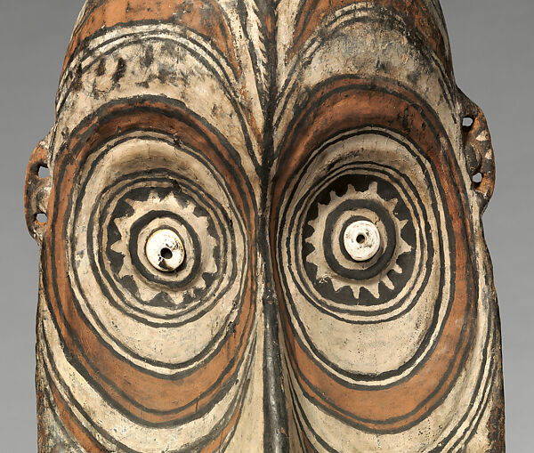 Ceremonial Fence Element, Wood, paint, shell, Iatmul people