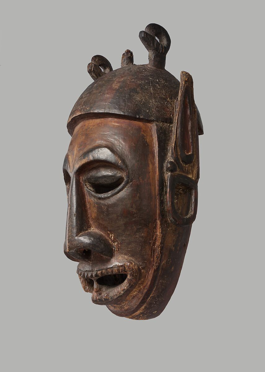 Mask, Wood, paint, Probably Umboi or Siassi Islands