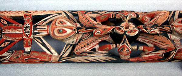 Funerary Carving (Malagan), Wood, paint, shell, Northern New Ireland 